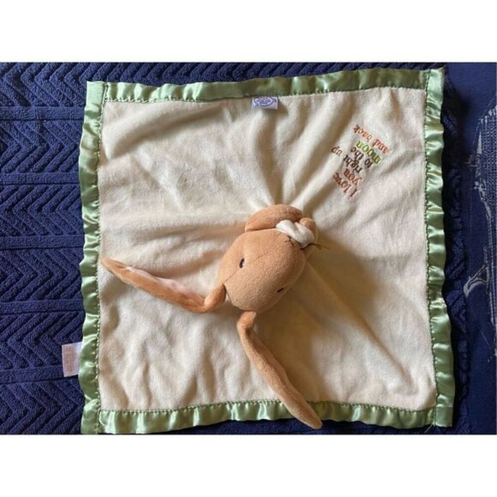 Guess how much I love you ride up to the moon back bunny lovely security blanket